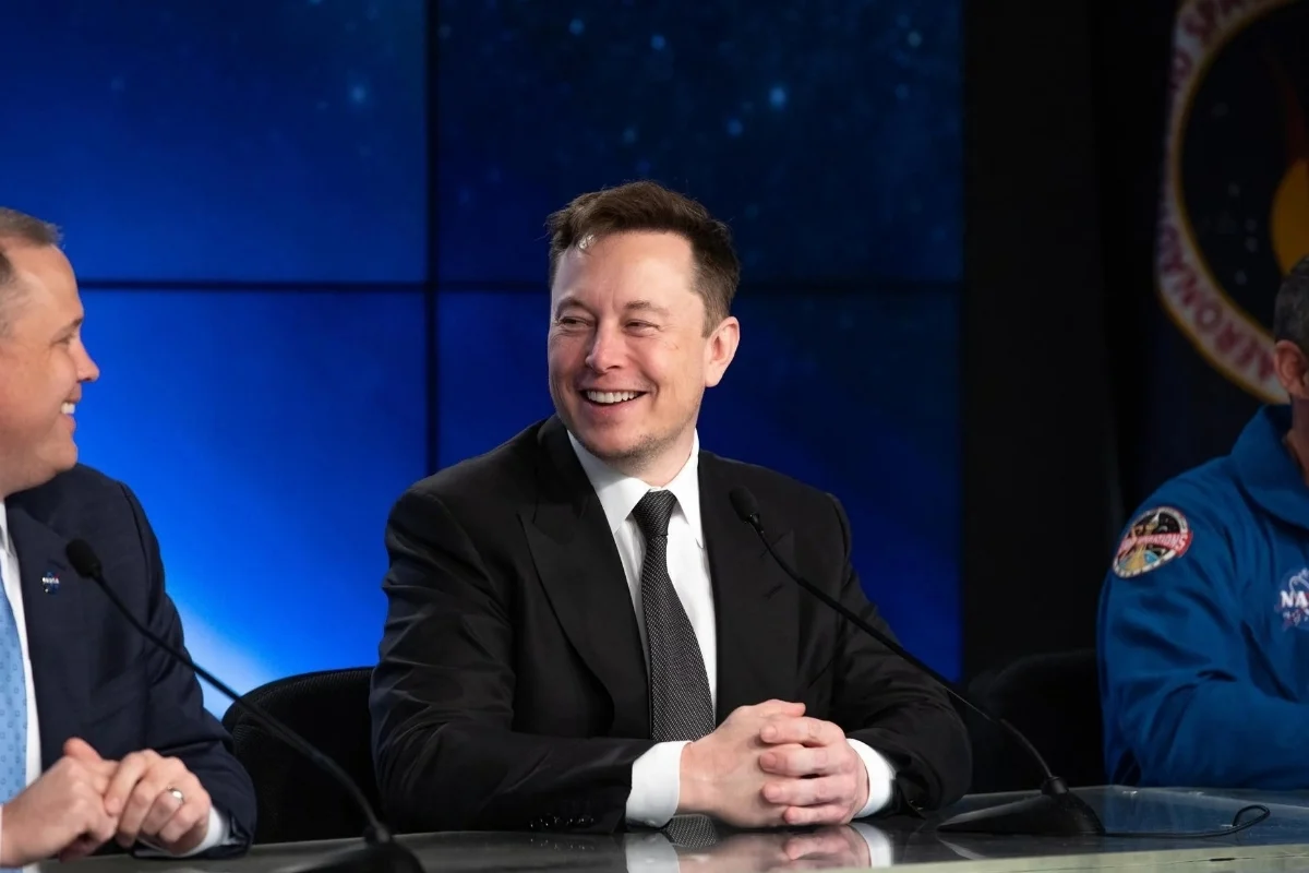 Elon Musk, who thanked Germany for backing Tesla's driver-assist software