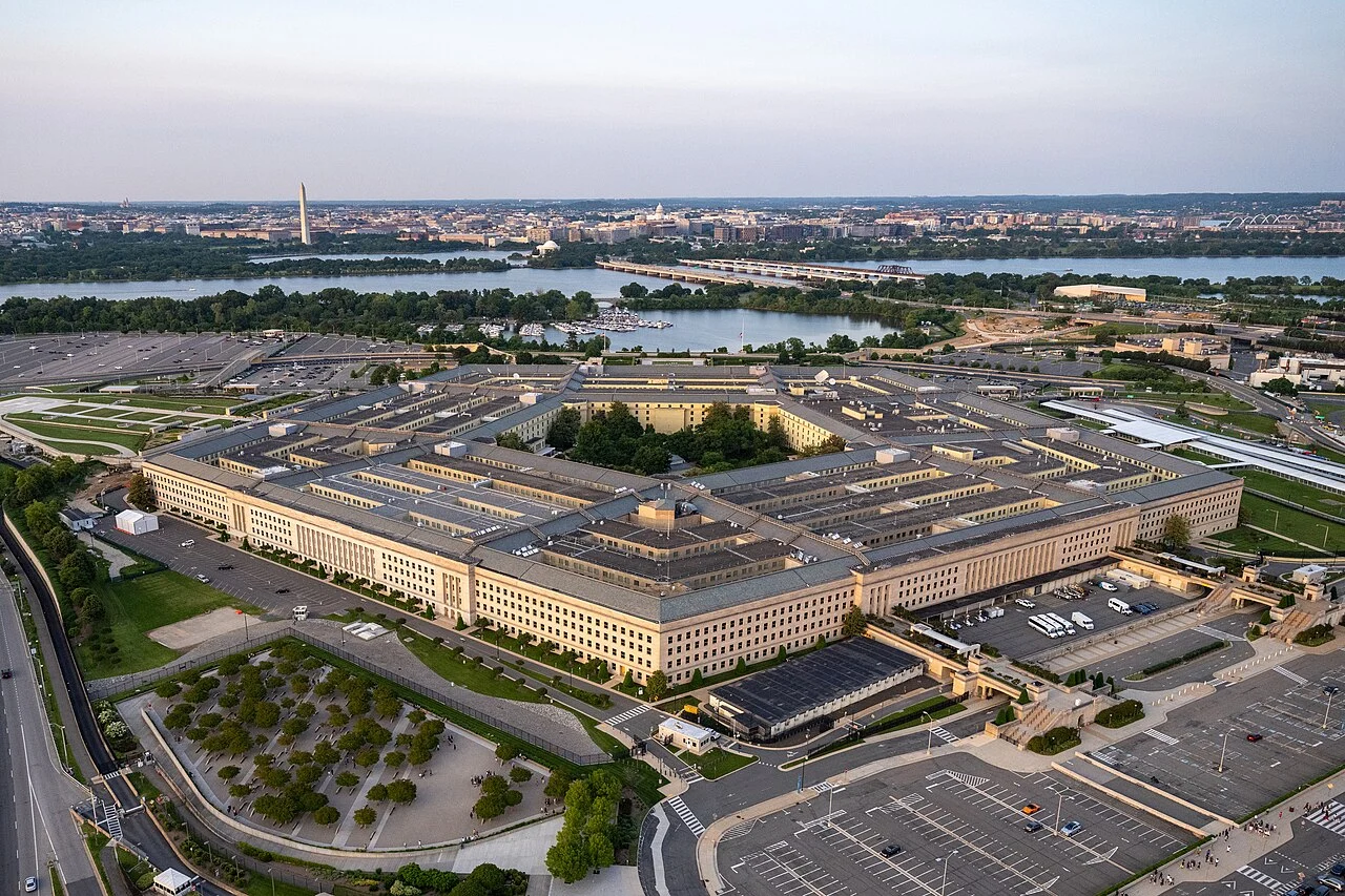 Aerial view of the Pentagon in Washington, D.C.
