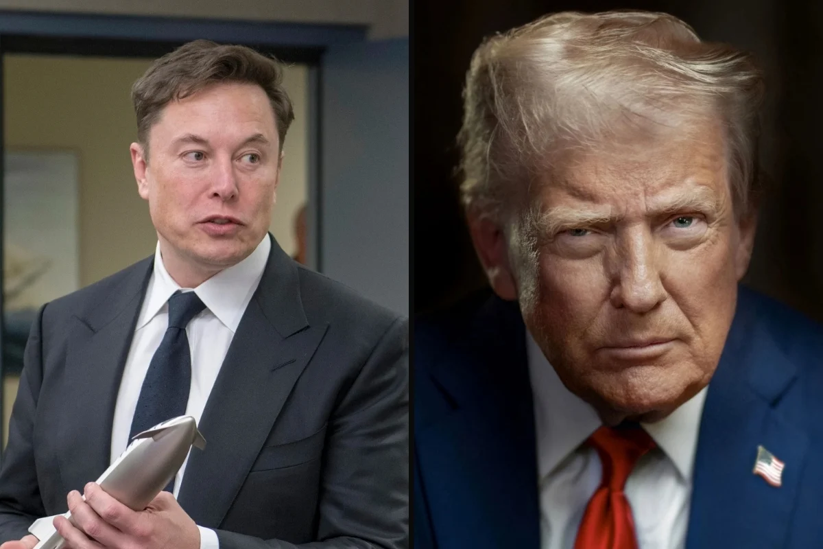 Elon Musk and President Donald Trump